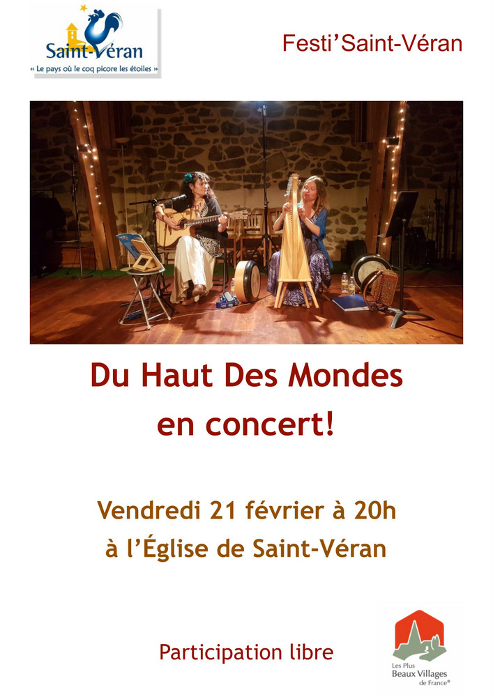 Affiche concert du haut des mondes